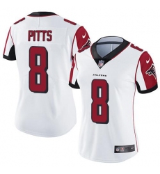 Women's Nike Atlanta Falcons #8 Kyle Pitts White Stitched NFL Vapor Untouchable Limited Jersey