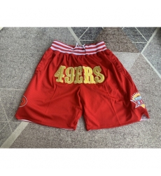 Men's San Francisco 49ers Red pocket Shorts