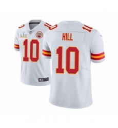 Men's Kansas City Chiefs #10 Tyreek Hill White 2021 Super Bowl LV Jersey