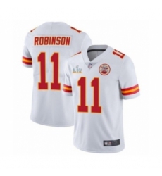 Men's  Kansas City Chiefs #11 Demarcus Robinson White Super Bowl LV Jersey