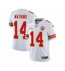 Men's Kansas City Chiefs #14 Sammy Watkins White 2021 Super Bowl LV Jersey