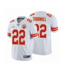 Men's  Kansas City Chiefs #22 Juan Thornhill White 2021 Super Bowl LV Jersey