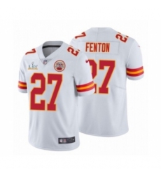 Men's Kansas City Chiefs #27 Rashad Fenton White 2021 Super Bowl LV Jersey