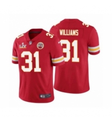 Men's  Kansas City Chiefs #31 Darrel Williams Red 2021 Super Bowl LV Jersey