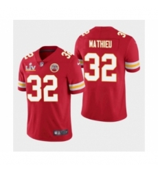 Men's Kansas City Chiefs #32 Tyrann Mathieu Red 2021 Super Bowl LV Jersey