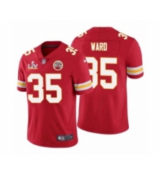 Men's  Kansas City Chiefs #35 Charvarius Ward Red 2021 Super Bowl LV Jersey