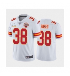 Men's Kansas City Chiefs #38 L'Jarius Sneed White Super Bowl LV Jersey