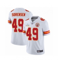 Men's  Kansas City Chiefs #49 Daniel Sorensen White 2021 Super Bowl LV Jersey