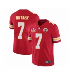 Men's  Kansas City Chiefs #7 Harrison Butker Red 2021 Super Bowl LV Jersey