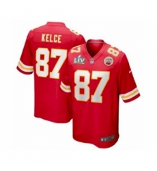 Women's Kansas City Chiefs #87 Travis Kelce Red Super Bowl LV Game Jersey