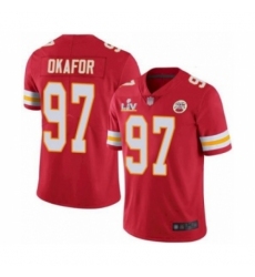 Women's Kansas City Chiefs #97 Alex Okafor Red 2021 Super Bowl LV Jersey