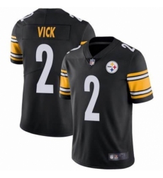 Men's Pittsburgh Steelers #2 Michael Vick Black Nike Draft Vapor Limited Jersey