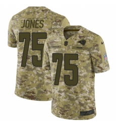 Men's Nike Los Angeles Rams #75 Deacon Jones Limited Camo 2018 Salute to Service NFL Jersey