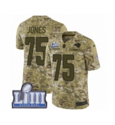 Men's Nike Los Angeles Rams #75 Deacon Jones Limited Camo 2018 Salute to Service Super Bowl LIII Bound NFL Jersey