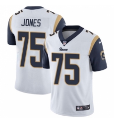 Men's Nike Los Angeles Rams #75 Deacon Jones White Vapor Untouchable Limited Player NFL Jersey