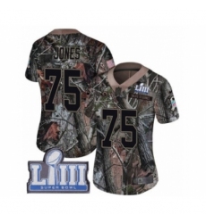 Women's Nike Los Angeles Rams #75 Deacon Jones Camo Rush Realtree Limited Super Bowl LIII Bound NFL Jersey