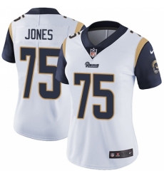 Women's Nike Los Angeles Rams #75 Deacon Jones Elite White NFL Jersey