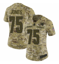 Women's Nike Los Angeles Rams #75 Deacon Jones Limited Camo 2018 Salute to Service NFL Jersey