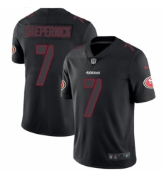 Men's Nike San Francisco 49ers #7 Colin Kaepernick Limited Black Rush Impact NFL Jersey