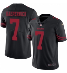 Men's Nike San Francisco 49ers #7 Colin Kaepernick Limited Black Rush Vapor Untouchable NFL Jersey