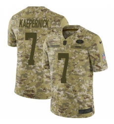 Men's Nike San Francisco 49ers #7 Colin Kaepernick Limited Camo 2018 Salute to Service NFL Jersey