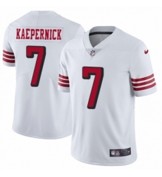 Men's Nike San Francisco 49ers #7 Colin Kaepernick Limited White Rush Vapor Untouchable NFL Jersey