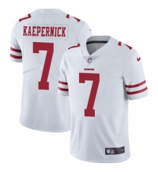 Men's Nike San Francisco 49ers #7 Colin Kaepernick White Vapor Untouchable Limited Player NFL Jersey