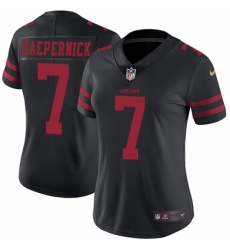 Women's Nike San Francisco 49ers #7 Colin Kaepernick Black Vapor Untouchable Limited Player NFL Jersey