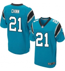 Men's Nike Carolina Panthers #21 Jeremy Chinn Blue Alternate Stitched NFL New Elite Jersey