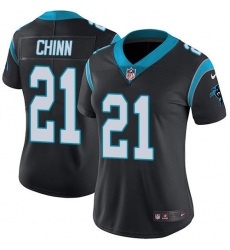 Women's Nike Carolina Panthers #21 Jeremy Chinn Black Team Color Stitched NFL Vapor Untouchable Limited Jersey