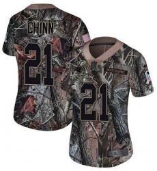 Women's Nike Carolina Panthers #21 Jeremy Chinn Camo Stitched NFL Limited Rush Realtree Jersey