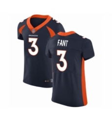 Men's Denver Broncos #3 Drew Lock Navy Blue Alternate Vapor Untouchable Elite Player Football Jersey