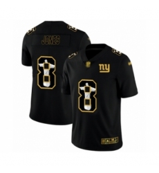Men's New York Giants #8 Daniel Jones Black Jesus Faith Limited Football Jersey