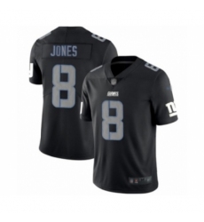 Men's New York Giants #8 Daniel Jones Limited Black Rush Impact Football Jersey
