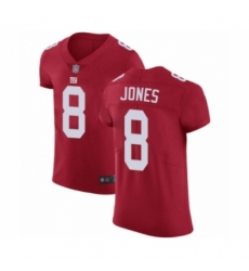 Men's New York Giants #8 Daniel Jones Red Alternate Vapor Untouchable Elite Player Football Jersey