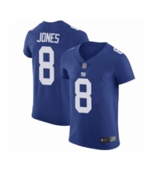 Men's New York Giants #8 Daniel Jones Royal Blue Team Color Vapor Untouchable Elite Player Football Jersey