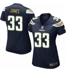 Women's Nike Los Angeles Chargers #33 Derwin James Game Navy Blue Team Color NFL Jersey