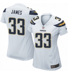 Women's Nike Los Angeles Chargers #33 Derwin James Game White NFL Jersey