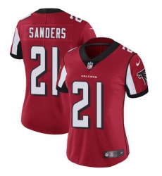 Women's Nike Atlanta Falcons #21 Deion Sanders Red Team Color Vapor Untouchable Limited Player NFL Jersey