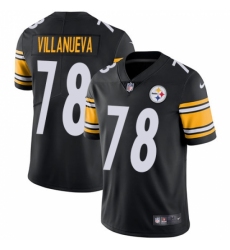 Men's Nike Pittsburgh Steelers #78 Alejandro Villanueva Black Team Color Vapor Untouchable Limited Player NFL Jersey