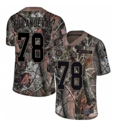 Youth Nike Pittsburgh Steelers #78 Alejandro Villanueva Camo Rush Realtree Limited NFL Jersey