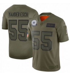 Men's Dallas Cowboys #55 Leighton Vander Esch Limited Camo 2019 Salute to Service Football Jersey