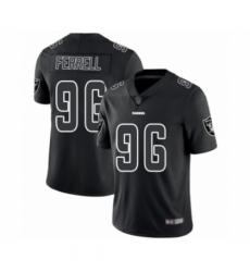 Men's Oakland Raiders #96 Clelin Ferrell Black Impact Limited Football Jersey