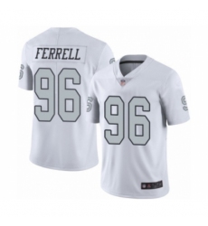 Men's Oakland Raiders #96 Clelin Ferrell Elite White Rush Vapor Untouchable Football Jersey