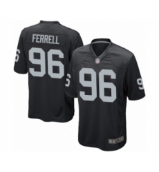 Men's Oakland Raiders #96 Clelin Ferrell Game Black Team Color Football Jersey