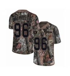 Men's Oakland Raiders #96 Clelin Ferrell Limited Camo Rush Realtree Football Jersey