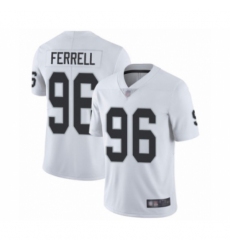 Men's Oakland Raiders #96 Clelin Ferrell White Vapor Untouchable Limited Player Football Jersey