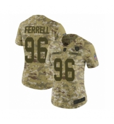 Women's Oakland Raiders #96 Clelin Ferrell Limited Camo 2018 Salute to Service Football Jersey