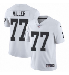 Men's Nike Oakland Raiders #77 Kolton Miller White Vapor Untouchable Limited Player NFL Jersey