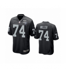 Men's Oakland Raiders #74 Kolton Miller Black 2020 Inaugural Season Game Jersey